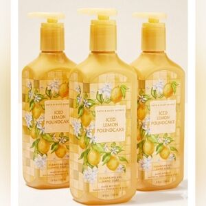 Bath & Body Works Iced Lemon Poundcake Cleansing Gel Hand Soap - Yellow